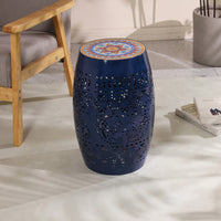 Elegant Dark Blue 12-Inch Side Table – Stylish Accent Furniture For Any Room