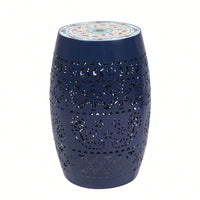 Elegant 12-Inch Dark Blue Side Table For Stylish Living Spaces