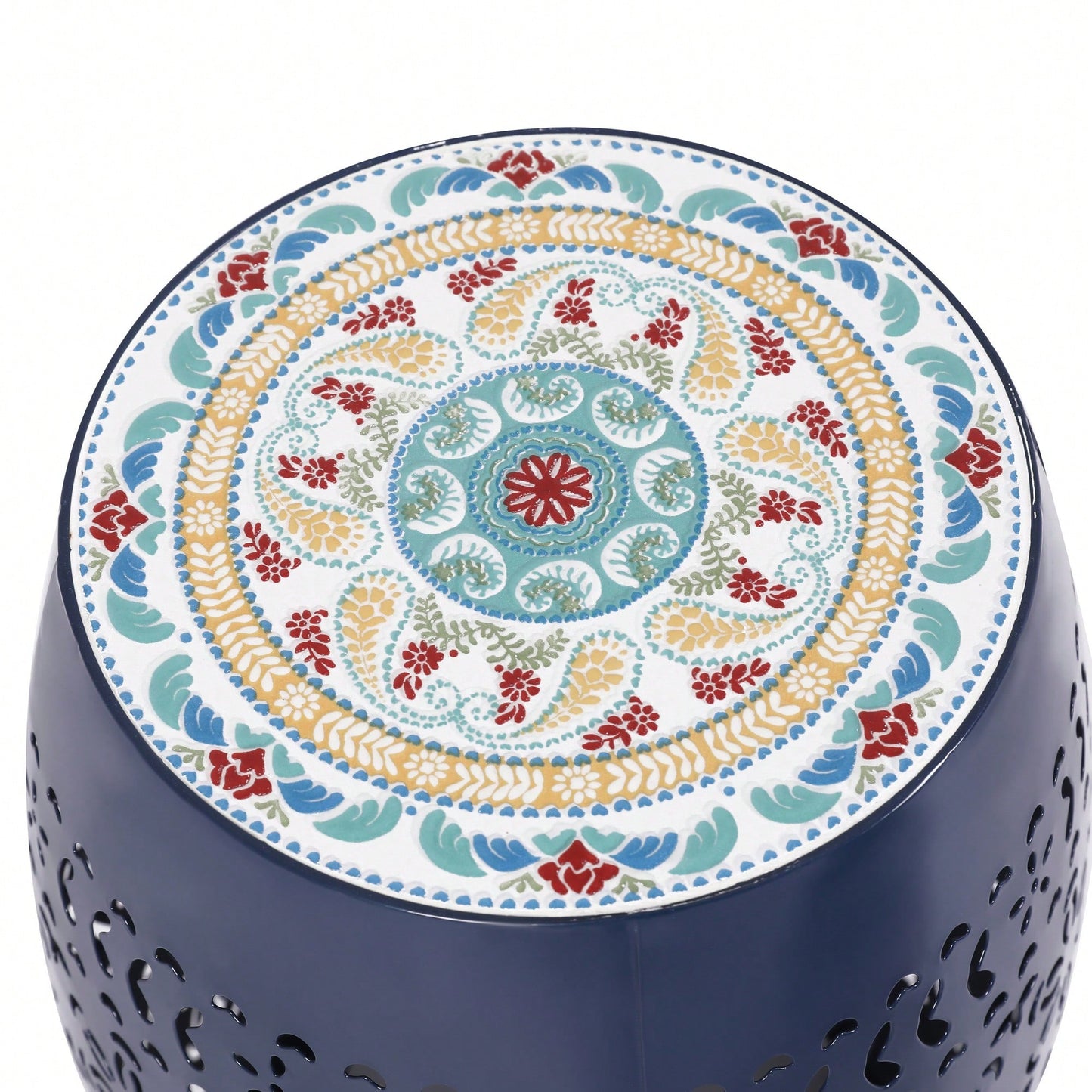 Elegant 12-Inch Dark Blue Side Table For Stylish Living Spaces