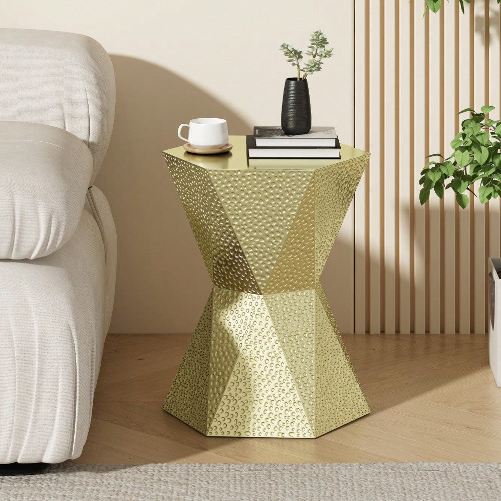 Stylish Hexagon-Shaped Side Table For Modern Living Rooms And Bedrooms