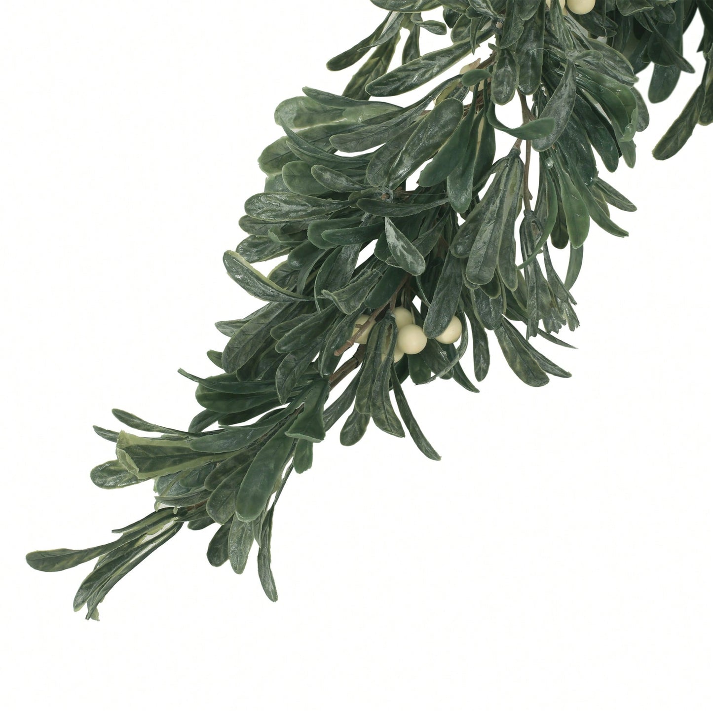 54-Inch Elegant Snowberry Green Garland For Holiday Decor And Festive Arrangements