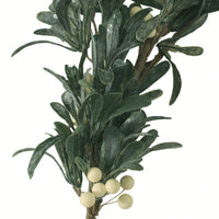 54-Inch Elegant Snowberry Green Garland For Holiday Decor And Festive Arrangements