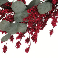 29-Inch Eucalyptus And Berry Decorative Wreath For Elegant Home Decor