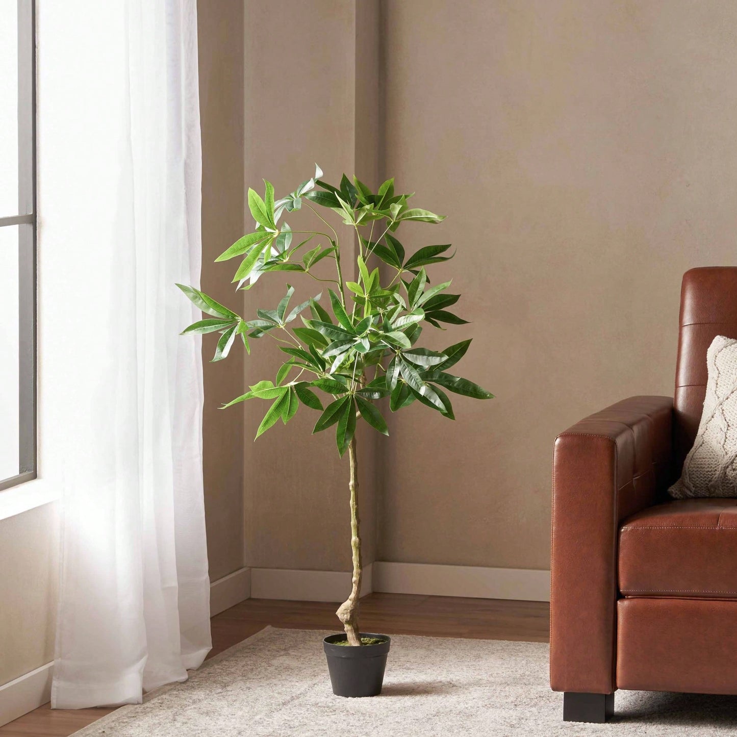 120CM Lifelike Artificial Pachira Plant For Home And Office Decor - Perfect Faux Tree For Any Space