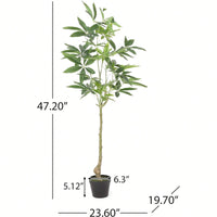 120CM Lifelike Artificial Pachira Plant For Home And Office Decor - Perfect Faux Tree For Any Space