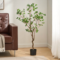 120 Cm Realistic Artificial Milan Leaf Bonsai Tree – Ideal Home Decor And Office Accent