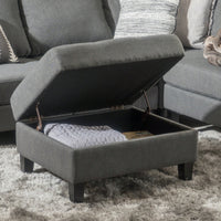 Stylish Storage Ottoman For Living Room Organization And Comfort