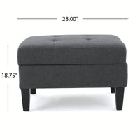 Stylish Storage Ottoman For Living Room Organization And Comfort