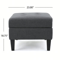 Stylish Storage Ottoman For Living Room Organization And Comfort