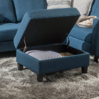 Stylish Storage Ottoman For Living Room Organization And Comfort