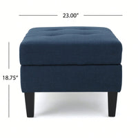 Stylish Storage Ottoman For Living Room Organization And Comfort