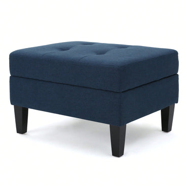 Stylish Storage Ottoman For Living Room Organization And Comfort