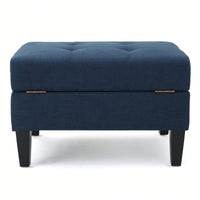 Stylish Storage Ottoman For Living Room Organization And Comfort