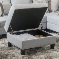 Stylish Storage Ottoman For Living Room Organization And Comfort