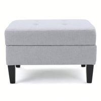 Stylish Storage Ottoman For Living Room Organization And Comfort