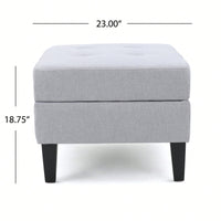 Stylish Storage Ottoman For Living Room Organization And Comfort