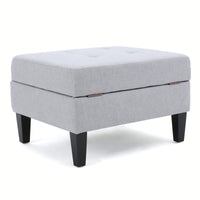 Stylish Storage Ottoman For Living Room Organization And Comfort