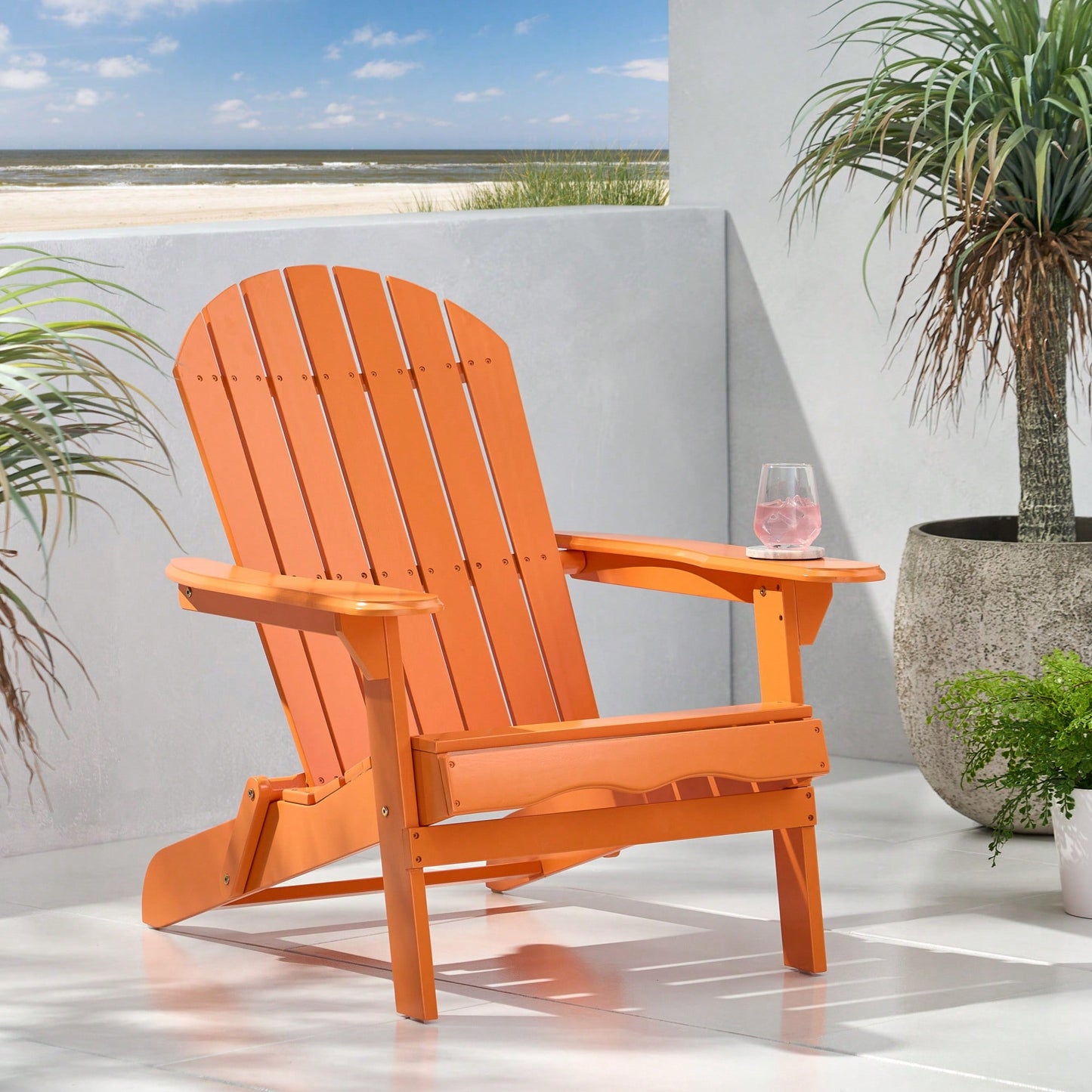 Stylish Outdoor Adirondack Chair For Relaxation And Comfort – Perfect For Patios And Gardens