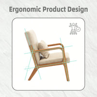 Stylish Modern Accent Chair With Solid Wood Frame And Plush Cushion For Living Room, Bedroom, Or Guest Room In Black PU