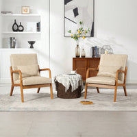 Stylish Modern Accent Chair With Solid Wood Frame And Plush Cushion For Living Room, Bedroom, Or Guest Room In Black PU