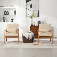 Stylish Modern Accent Chair With Solid Wood Frame And Plush Cushion For Living Room, Bedroom, Or Guest Room In Black PU