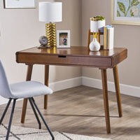 Stylish Modern Writing Desk With Ample Storage And Sleek Design