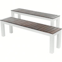 Elegant Outdoor Dining Bench Set For Stylish Patios And Gardens - Comfortable Seating For 2