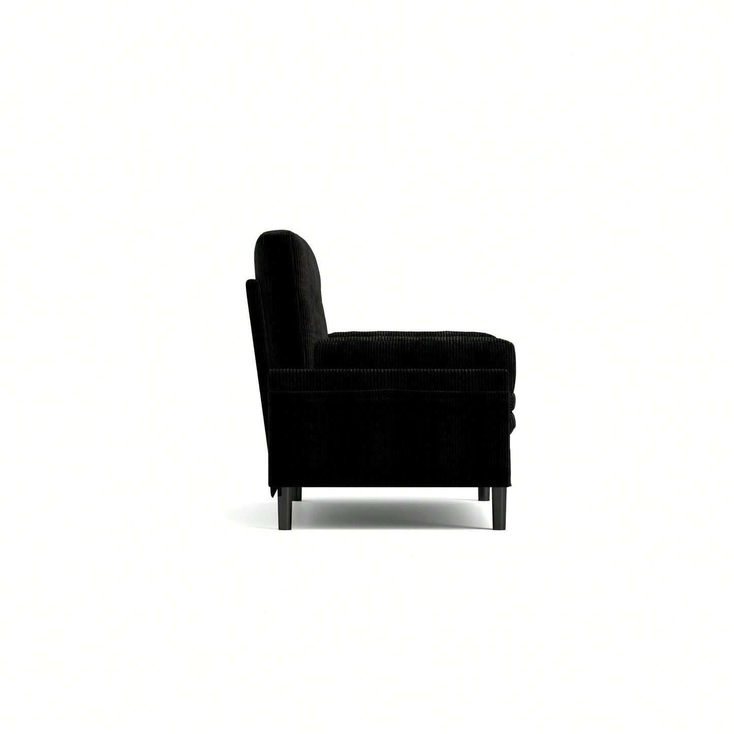 Stylish Black 2-Seater Sleeper Sofa With Recline Function For Ultimate Comfort