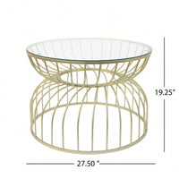 Elegant Modern Golden Coffee Table For Living Room Decor - Luxurious Design For Stylish Interiors