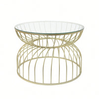 Elegant Modern Golden Coffee Table For Living Room Decor - Luxurious Design For Stylish Interiors