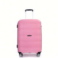 Lightweight Durable 3-Piece Hardshell Luggage Set With Spinner Wheels And TSA Lock - Stylish Purplish Blue Suitcases (20"/24"/28")