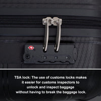 Lightweight Durable 3-Piece Hardshell Luggage Set With Spinner Wheels And TSA Lock - Stylish Purplish Blue Suitcases (20"/24"/28")