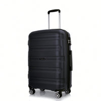 Lightweight Durable 3-Piece Hardshell Luggage Set With Spinner Wheels And TSA Lock - Stylish Purplish Blue Suitcases (20"/24"/28")