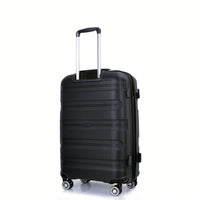 Lightweight Durable 3-Piece Hardshell Luggage Set With Spinner Wheels And TSA Lock - Stylish Purplish Blue Suitcases (20"/24"/28")