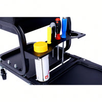 Versatile Rolling Detailing & Utility Cart For Cars, Trucks, SUVs, RVs, Home, Garden, Garage & More - Sleek Black Design