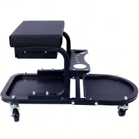 Versatile Rolling Detailing & Utility Cart For Cars, Trucks, SUVs, RVs, Home, Garden, Garage & More - Sleek Black Design