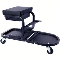 Versatile Rolling Detailing & Utility Cart For Cars, Trucks, SUVs, RVs, Home, Garden, Garage & More - Sleek Black Design