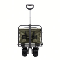 Versatile Folding Wagon For Kids - Portable Beach Trolley Cart For Outdoor Garden, Park, And Camping With Large Wheels