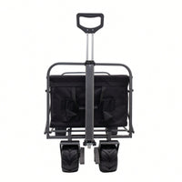 Versatile Folding Wagon For Kids - Portable Beach Trolley Cart For Outdoor Garden, Park, And Camping With Large Wheels