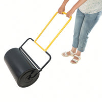 High-Capacity 40L Lawn Roller with Ergonomic Handle Fills with Sand or Water for Easy Use in Gardens Farms and Parks