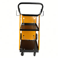 Heavy-Duty 3-Tier Welding Cart with Gas Bottle Storage for TIG MIG and Plasma Cutters Enhanced Handles and Capacity