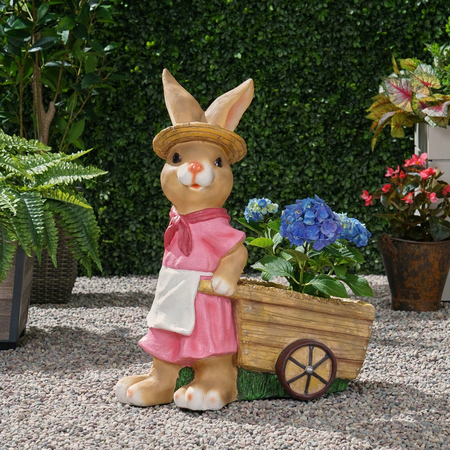 Charming Rabbit-Shaped Plant Holder For Indoor Or Outdoor Greenery