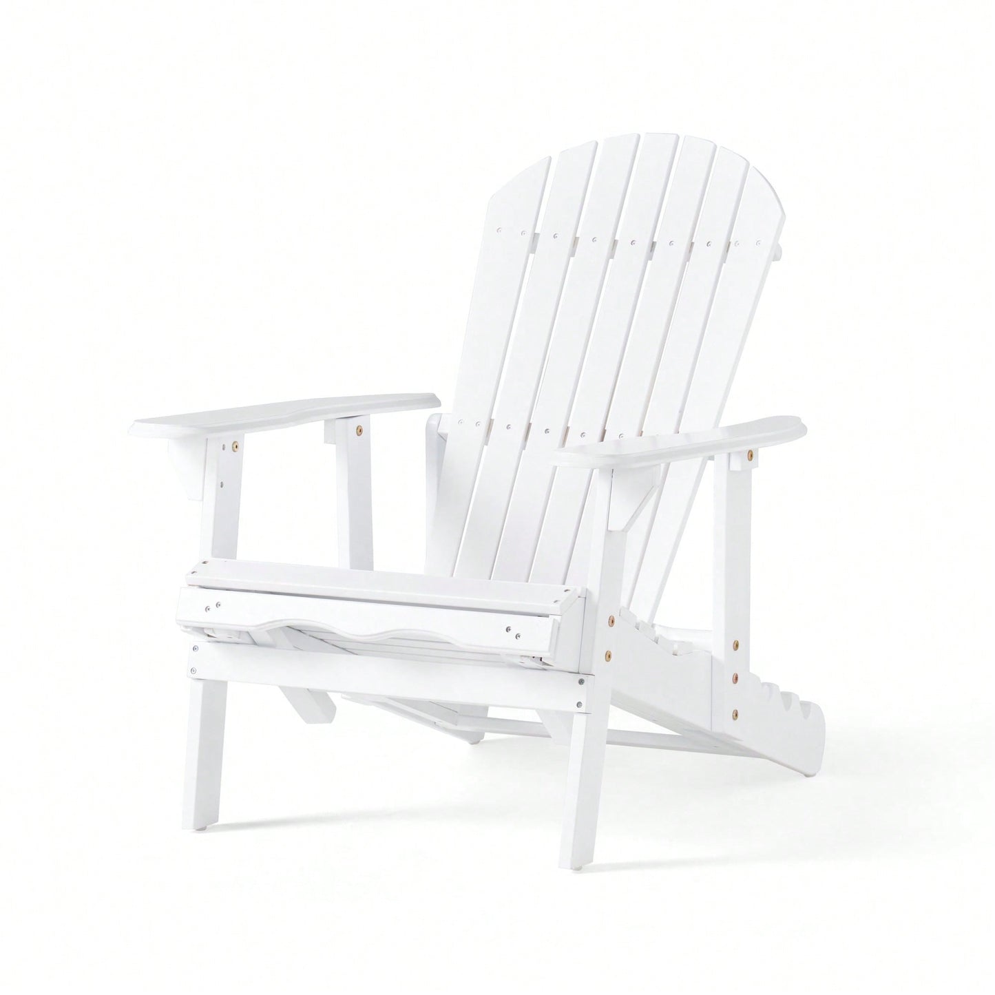 Comfortable Folding Reclining Adirondack Chair For Outdoor Relaxation