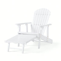 Comfortable Folding Reclining Adirondack Chair For Outdoor Relaxation