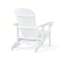 Comfortable Folding Reclining Adirondack Chair For Outdoor Relaxation