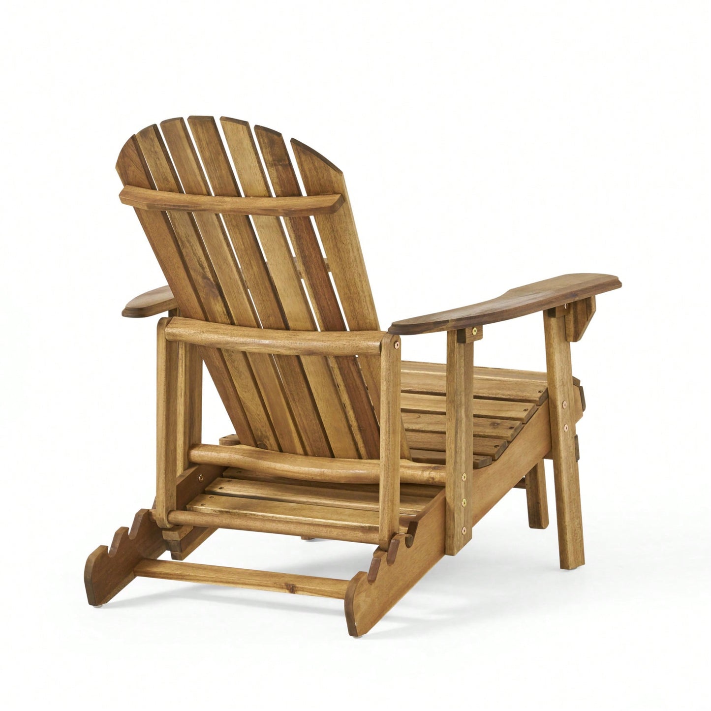 Comfortable Folding Reclining Adirondack Chair For Outdoor Relaxation