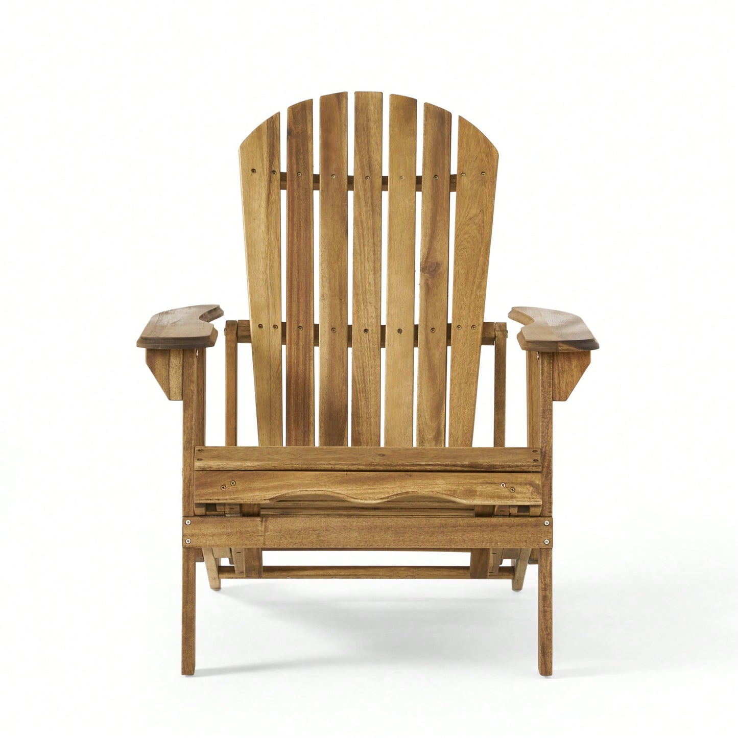 Comfortable Folding Reclining Adirondack Chair For Outdoor Relaxation