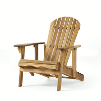 Comfortable Folding Reclining Adirondack Chair For Outdoor Relaxation