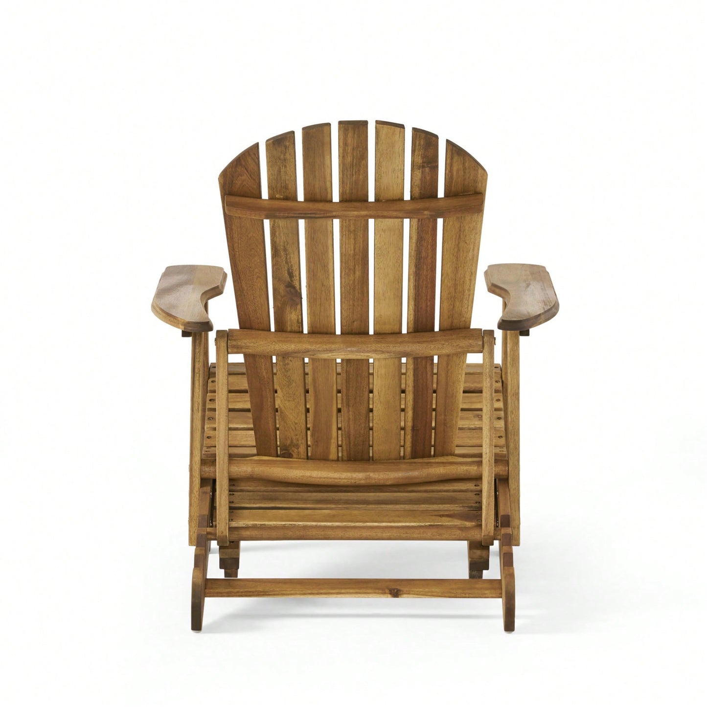 Comfortable Folding Reclining Adirondack Chair For Outdoor Relaxation