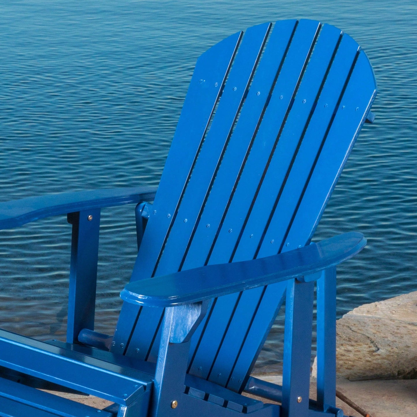 Comfortable Folding Reclining Adirondack Chair For Outdoor Relaxation